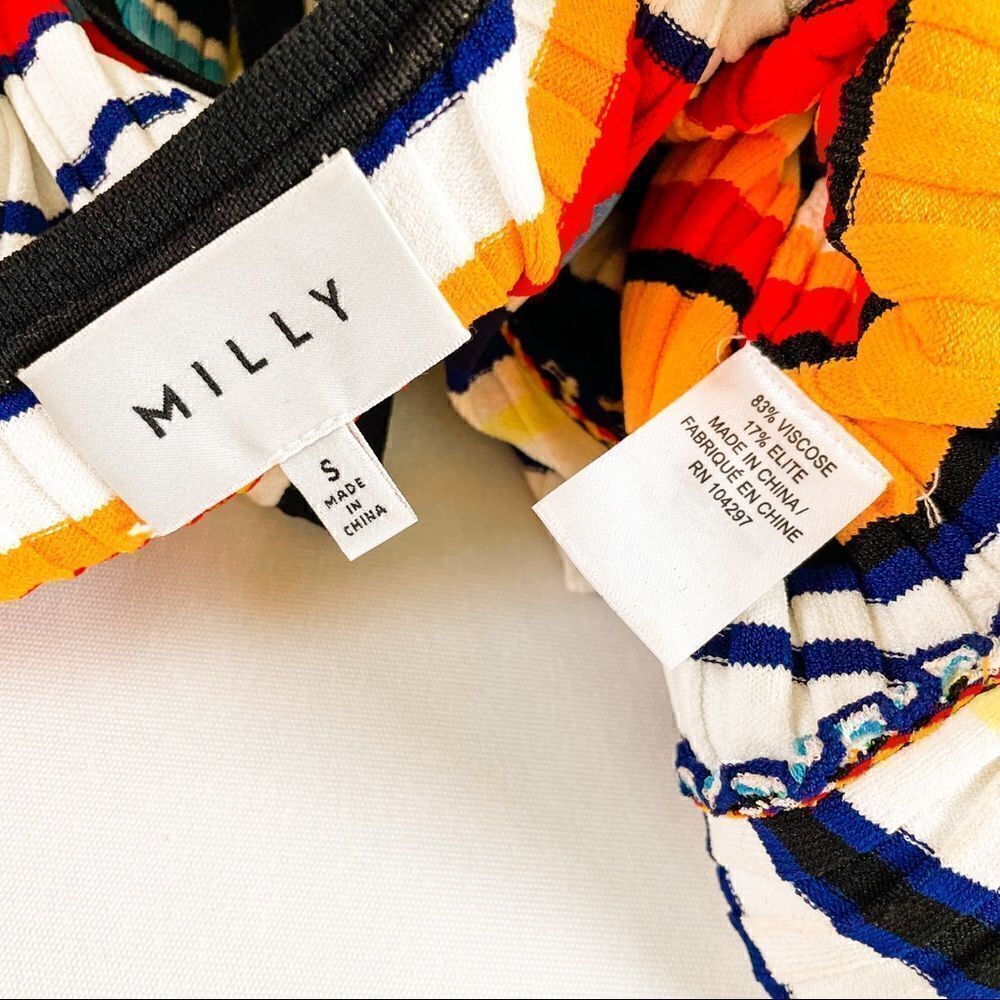 Milly Striped Vneck Dress - Picture 7 of 11